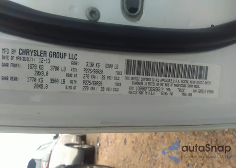 2014 Ram 1500 Express from USA, damaged, VIN 1C6RR6FT3ES226313